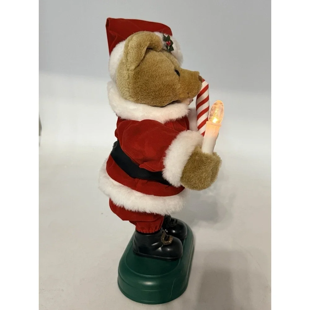 Vintage Avon Animated Plush Christmas Caroling SANTA BEAR: Music Light
